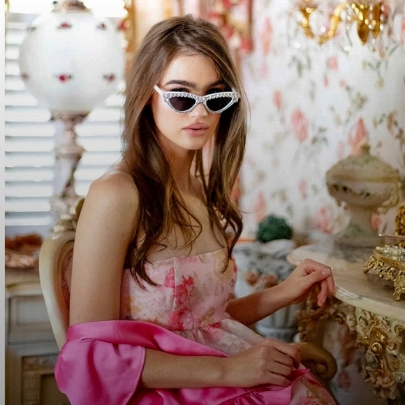 NWOT Selkie Maison Amory x Free People Floral Sheer Ruffle Midi Dress - Picture 5 of 10